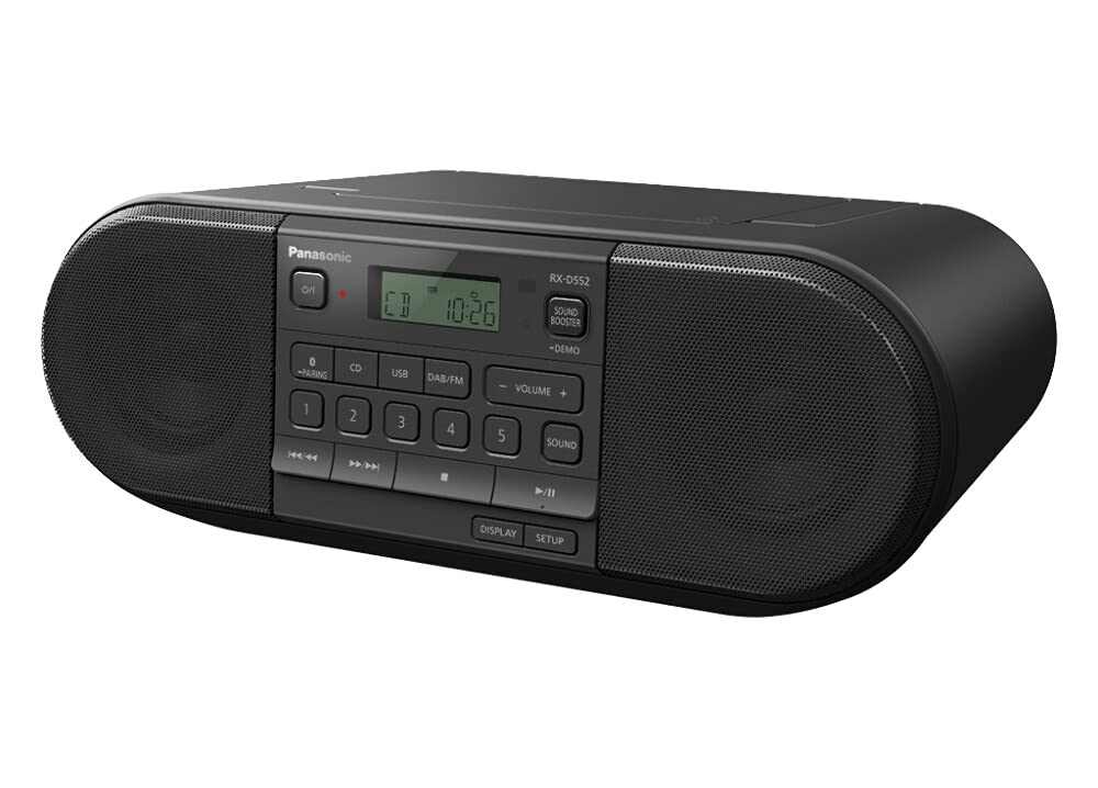 Panasonic RX-D552 Hifi Sound System with DAB,DAB+ & FM, Portable